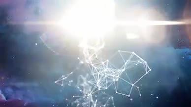 宇宙科技粒子点线连接企业动态背景AE模板视频的预览图